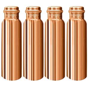 Stylish 100% Pure <b>Copper</b> <b>Water</b> <b>Bottle</b> with Durable Rust-Proof Lid for Office Use Carrying Wholesale Prices for Drinking Metal - Product Image 1