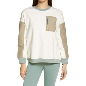 New Design Autumn Winter Plain <b>Drop</b>-shoulder Fashion Pullover Embroidered Women Sweatshirt - Product Image 1