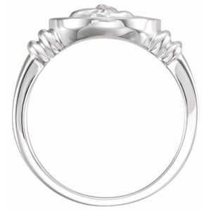 Christian Cherub Gold Plated Statement <b>Ring</b> Trendy Eternity Style with Eye and Chains Geometric Inlay Free Size Gift Jewelry - Product Image 2