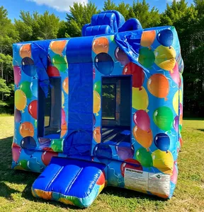 Château gonflable commercial à thème ballons pour fêtes d'anniversaire, événements extérieurs et location en foire - Product Image 6
