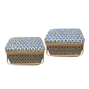 Mejora el estilo de tu hogar con cestas de bambú tejidas a mano que combinan belleza y función. - Product Image 1