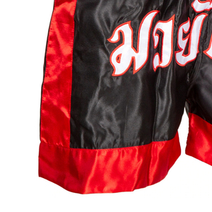 Short de boxe pour hommes de haute qualité OEM logo personnalisé confortable vêtements de sport logo brodé sur Thai OEM ODM Muay Thai Shorts - Product Image 4