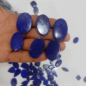 พลอยหลวมคุณภาพ AAA เกรดพรีเมียม มูนสโตนสีพีชธรรมชาติทรงหลังเบี้ย และลาพิสลาซูลีสีน้ำเงิน ลด 20% พร้อมของขวัญปีใหม่ - Product Image 3