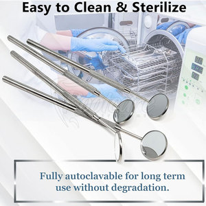 กระจกตรวจฟันความละเอียดสูงแบบฆ่าเชื้อได้ เครื่องมือตรวจทางทันตกรรมสำหรับทันตแพทย์ อุปกรณ์ดูแลช่องปากระดับมืออาชีพ - Product Image 5