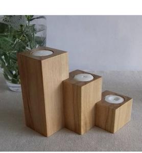 Bougeoir en bois pour cérémonies religieuses et décoration de la maison pour Noël - Product Image 4