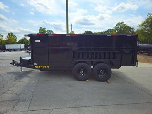 Remorque à benne hydraulique 7x14 avec composants de base à engrenages, côtés de 4 pieds, essieux de 7K, pneus pour tracteur, usage agricole, garantie d'un an, neuve ou d'occasion - Product Image 5