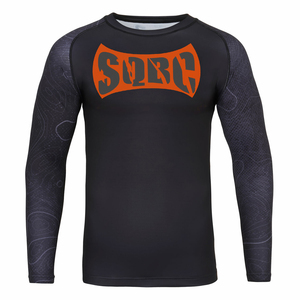 Logo personnalisé Jiu Jitsu Rash Guard Bjj MMA Anti-UV Surf Musculation Rashguard pour Hommes T Shirt - Product Image 5