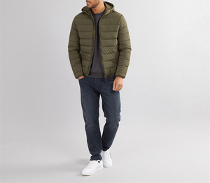 New Design Solid Color Hooded <b>Padded</b> Men Puffer <b>Jacket</b> <b>Waterproof</b> Sports Winter <b>Jacket</b> For Men - Product Image 3