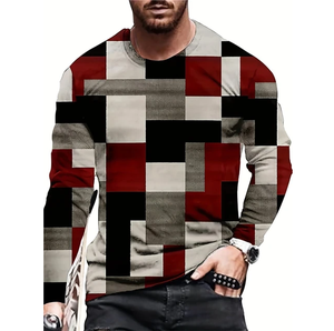 T-shirt professionnel pour homme, nouvelle collection 2025, respirant, manches courtes, séchage rapide, tendance, blocs de couleur, tissu éponge, écologique - Product Image 1