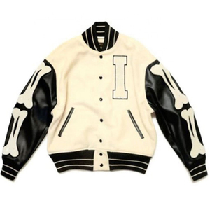 Varsity <b>Jackets</b> High Quality <b>Jacket</b> Custom Logo Wholesale Fashion Custom Embroidery Varsity Leatherman Baseball <b>Man</b> Stand Casual - Product Image 5