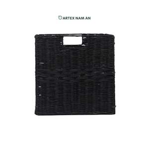 Decorative <b>Rattan</b> <b>Cube</b> Storage Basket for Home Organization Wholesale - Product Image 2