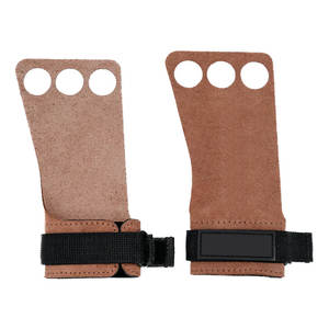 Gran oferta, muñequeras de cuero Premium hechas a medida, empuñaduras de gimnasia de entrenamiento cruzado para pull Ups, levantamiento de pesas, protege tu - Product Image 1