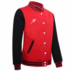 High Street Chaquetas de béisbol de calidad premium Diseño de moda Slim Fit Lettermen Material de lana Chaqueta de béisbol universitaria para hombres - Product Image 4