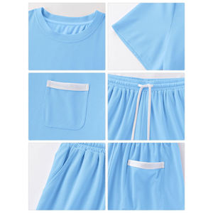 Custom High Quality 230gsm Oversized Luxury Plus Size Streetwear Graphic <b>Screen</b> Print Embroidered Men's Shorts T-Shirts Set - Product Image 6