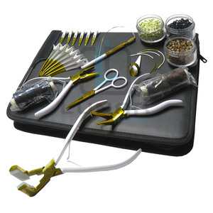 Nueva llegada Kit de herramientas de extensión de cabello en color de plasma blanco y dorado con múltiples accesorios personalizados - Product Image 5