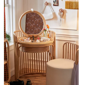 Giá Rẻ Giá mây tự nhiên bàn trang điểm hiện đại mây bảng phòng ngủ trang trí nội thất trang trí nội thất nhà sản xuất tại Việt Nam - Product Image 2