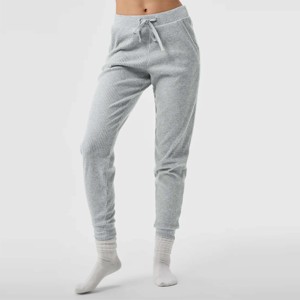 Pantalon de jogging côtelé à la mode pour femmes | Joggers légers et respirants avec texture côtelée, taille élastique - Product Image 1