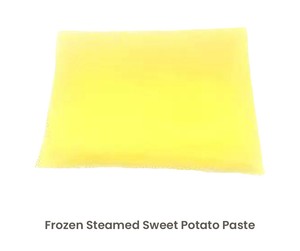 Pâte de patate douce prête à l'emploi, violette et jaune, pour les usines alimentaires, les boulangeries et les chaînes de boissons - Product Image 2