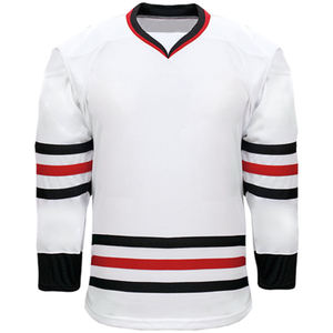 Uniforme de hockey sobre hielo personalizado de alta calidad para hombres, servicio OEM al por mayor, camiseta de sublimación, diferentes nombres, números, estilo de jugadores - Product Image 3