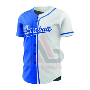 Maillots de baseball personnalisés avec surpiqûres, haute qualité, vente en gros, uniformes de softball pour adultes, taille plus, respirant, séchage rapide - Product Image 1