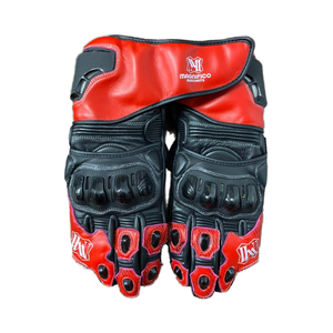 Venta caliente Guantes de carreras de motos de cuero genuino Guantes de moto protectores de alta calidad para jinetes - Product Image 1