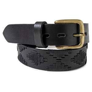 Cinturón de Polo de Cuero Genuino Negro Hecho a Mano de Alta Calidad, Diseño Duradero para Hombres y Mujeres, para Montar a Caballo y Uso Casual - Product Image 5