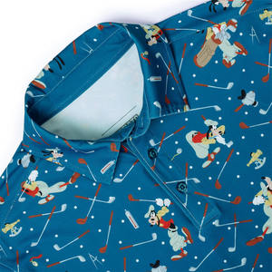 Polo de Golf de Manga Corta para Hombre, Jersey de Licra de Poliéster Transpirable, Diseño de Marca Propia, Talla Grande, Estilo Impreso - Product Image 2