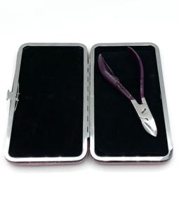 Alicates para Cutículas de Acero Inoxidable con Recubrimiento en Polvo Color Ciruela, Diseño Nuevo, Venta al Por Mayor, con su Propio Logotipo Personalizado, Instrumentos de Belleza - Product Image 6