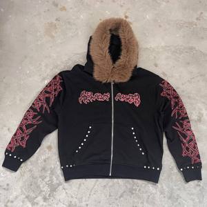 Sudadera con Capucha Unisex Premium de Invierno con Pedrería Brillante, 100% Algodón Polar, Diseño Ecológico Resistente al Viento, Personalizable OEM, de Lujo - Product Image 1