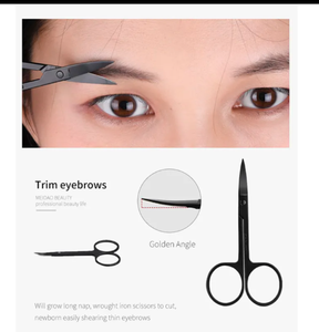 Anaif แหนบถอนขนคิ้วสีดำแบบ3ชิ้นทำฉลากส่วนตัวพร้อมปลายแหลมสำหรับกำจัดขน - Product Image 3