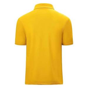 Ropa de algodón de talla grande para hombre, polos de manga corta de Color amarillo con cremallera, ropa deportiva de verano, polos para hombre 2025 - Product Image 2