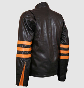 <b>Blue</b> Color genuine leather motorcycle jackets OEM Logo Patch Leather Racing Jacket for <b>Men</b> - Product Image 4