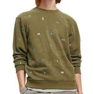 Sudaderas Personalizadas para Hombre con Logotipo Bordado en Color Personalizado, Cuello Redondo, Ropa de Invierno, Algodón/Poliéster - Product Image 3
