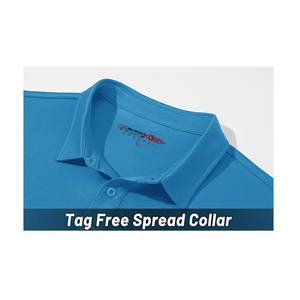 เสื้อโปโลทรงสลิมฟิตสำหรับผู้ชายเสื้อยืดถักลายปักโลโก้คอปกลำลองเนื้อผ้าระบายอากาศได้ดี - Product Image 5