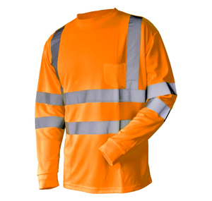 T-shirt de sécurité personnalisé, vêtements de travail réfléchissants, vêtements de sécurité, taille plus, vêtements de travail d'hiver haute visibilité, réfléchissant pour hommes - Product Image 3