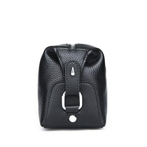 Pochette da <span class=keywords><strong>uomo</strong></span> nera in pelle PU borsa da toilette di grande capacità borsetta da viaggio d'affari - Product Image 3