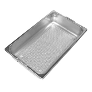 Cesta de malla con lámina perforada en el interior de acero inoxidable para uso en quirófanos - Product Image 4