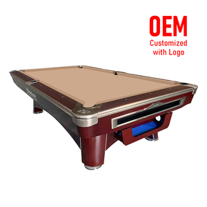 Mesa de <span class=keywords><strong>Billar</strong></span> Americana de <span class=keywords><strong>9</strong></span> Bolas de Grado Comercial, Cojines de Goma Premier K55, Sistema de Retorno de Bolas, Juego Completo de Bolas para Bar o Sala de <span class=keywords><strong>Juegos</strong></span> - Product Image 6