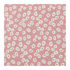 High Quality Organic Cotton Poplin <b>Fabric</b> Twill Woven Summer Dress with Fresh Flower Print at Wholesale - Product Image 6