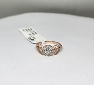 Bagues en diamant en or rose 14 carats de qualité supérieure pour mariage et fête Bague de fiançailles à la mode disponible en quantité en vrac - Product Image 2