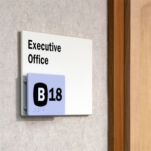 Wholesale Custom Office Name <b>Door</b> Labeling Sign Interior Braille Signs House Number Room Sign <b>Plate</b> - Product Image 3