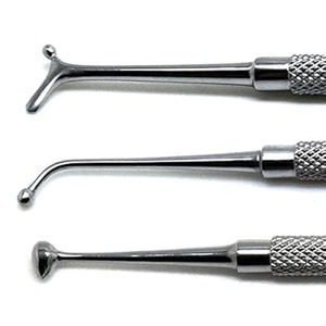 Manual Dental Ball Burnisher 27/29 Composite Amalgam <b>Plastic</b> Filling <b>Restorative</b> Curettage Stainless Steel CE Certified - Product Image 1