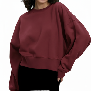 Sweat-shirt oversize personnalisé pour femme, imprimé, doux, épais, chaud, en polaire, confortable, ample, décontracté, à manches longues, streetwear, pour tous les jours - Product Image 6