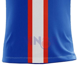 Maillots de football unisexes fabriqués en usine, chemises à manches courtes et col rond personnalisées, maillots de football en gros avec nom imprimé - Product Image 3
