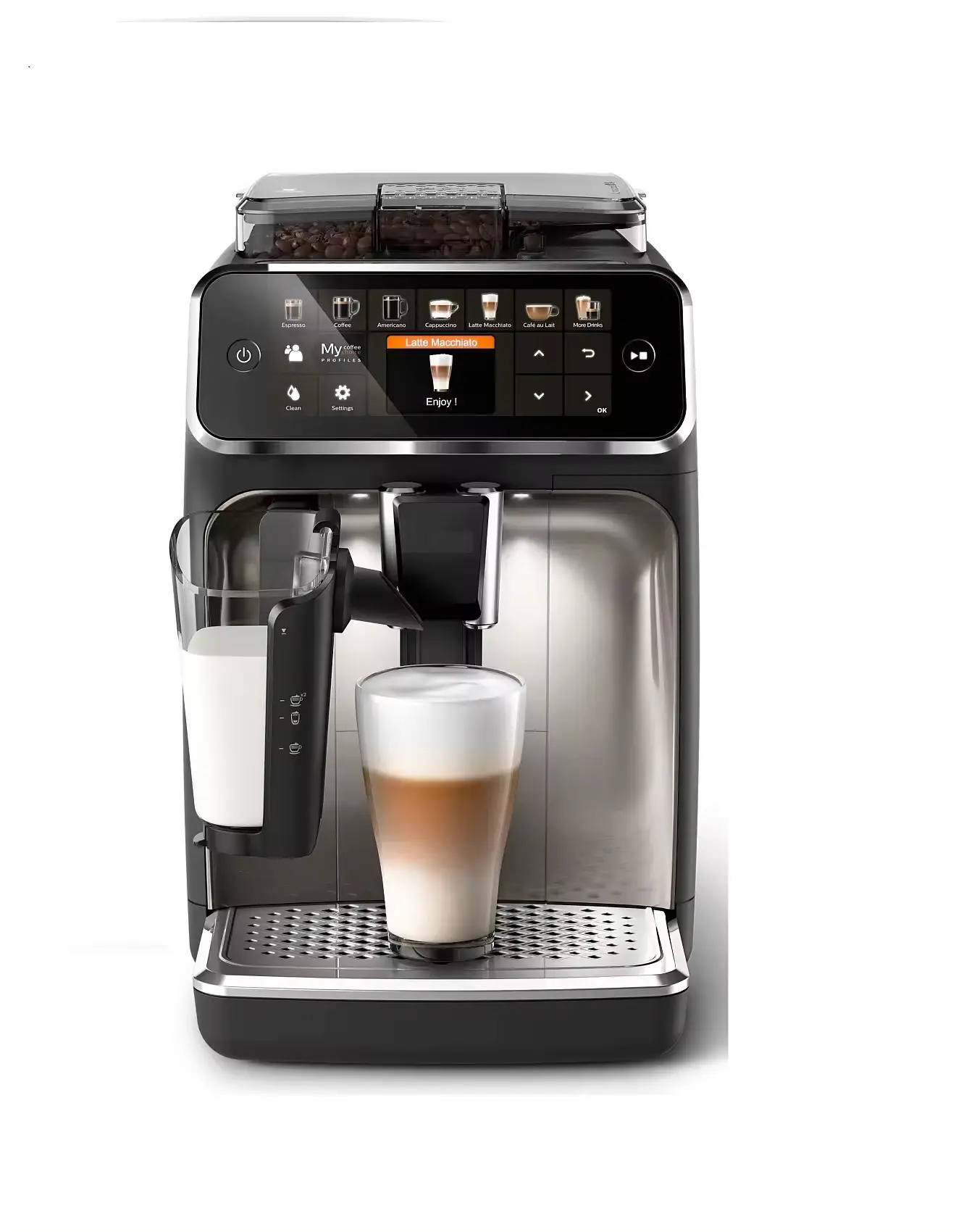 Nova máquina de café expresso totalmente automática Phil' lips série 5400 - Latte Go mais vendida