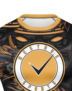 Custom Logo Wholesale Design Your Own Digital Print Anti-UV UPF50 Jiu Jitsu MMA BJJ Men's <b>Rashguard</b> Shirts - Product Image 6