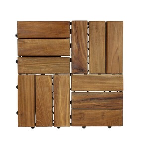 Viet Wood Vietnam Acacia Waterproof Anti-Slip Outdoor Interlocking <b>Floor</b> Tiles Contemporary Design <b>Matt</b> Finish - Product Image 1