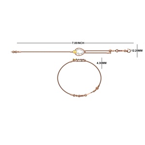 สร้อยข้อมือเพชรขนาด10K 14K และ18K สีทองที่งดงามได้อย่างง่ายดายในห้องปฏิบัติการพร้อมประกายแสง - Product Image 2