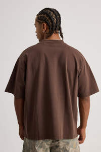 T-shirt pour homme 100% coton coupe carrée style streetwear avec sérigraphie motif solide design grammes tissu jersey - Product Image 2