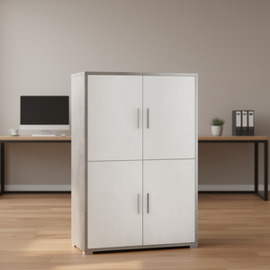 Sarmog DOUBLE Db834k Mobile KIT avec armoires de classement 110 cm à base d'oxyde blanc et de ciment - Product Image 3